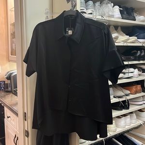 Alice and Olivia high-low black top!